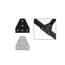 Aluminum profile fittings 3D printer parts 5 Hole T Shape connector Joining Plate Bracket Outside Right Angle connection